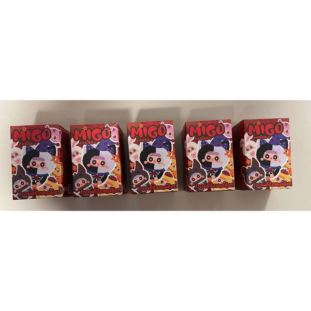 MIGO My Little Troublemaker Plush Pendant Blind Box Lot of 5 Happy Ghost Series